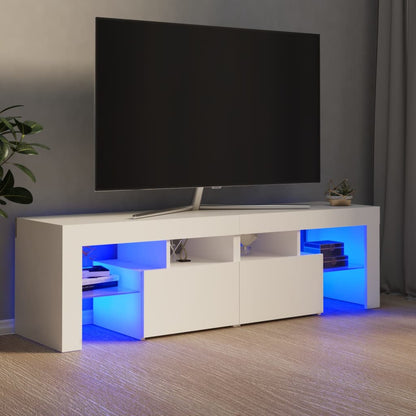 Tv-Meubel Met Led 140X36,5X40 Cm Bewerkt Hout