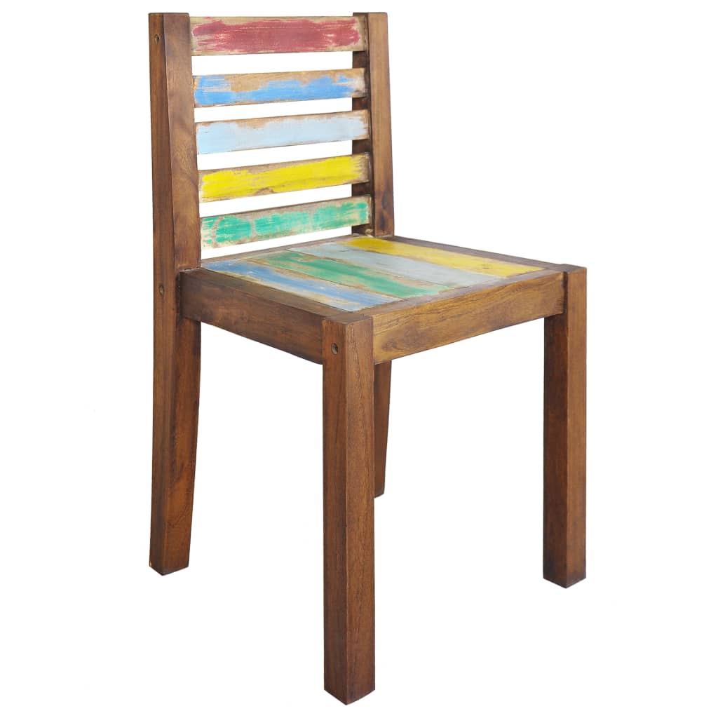 Eetkamerstoelen 4 St Massief Gerecycled Hout