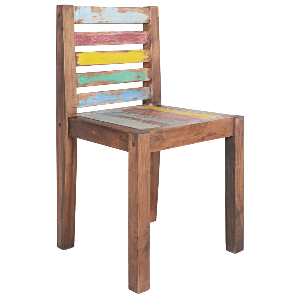 Eetkamerstoelen 4 St Massief Gerecycled Hout