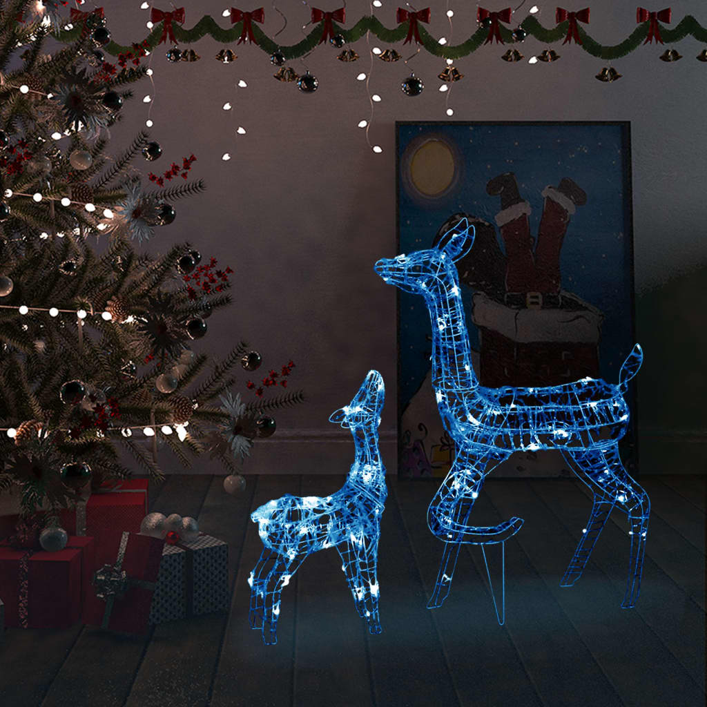 Kerstversiering Rendierfamilie 160 Led's Acryl