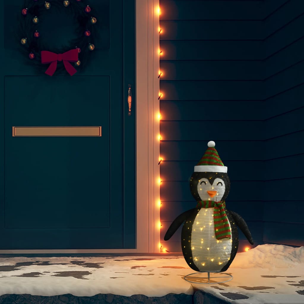 Kerstpinguïn Decoratief Led Luxe Stof