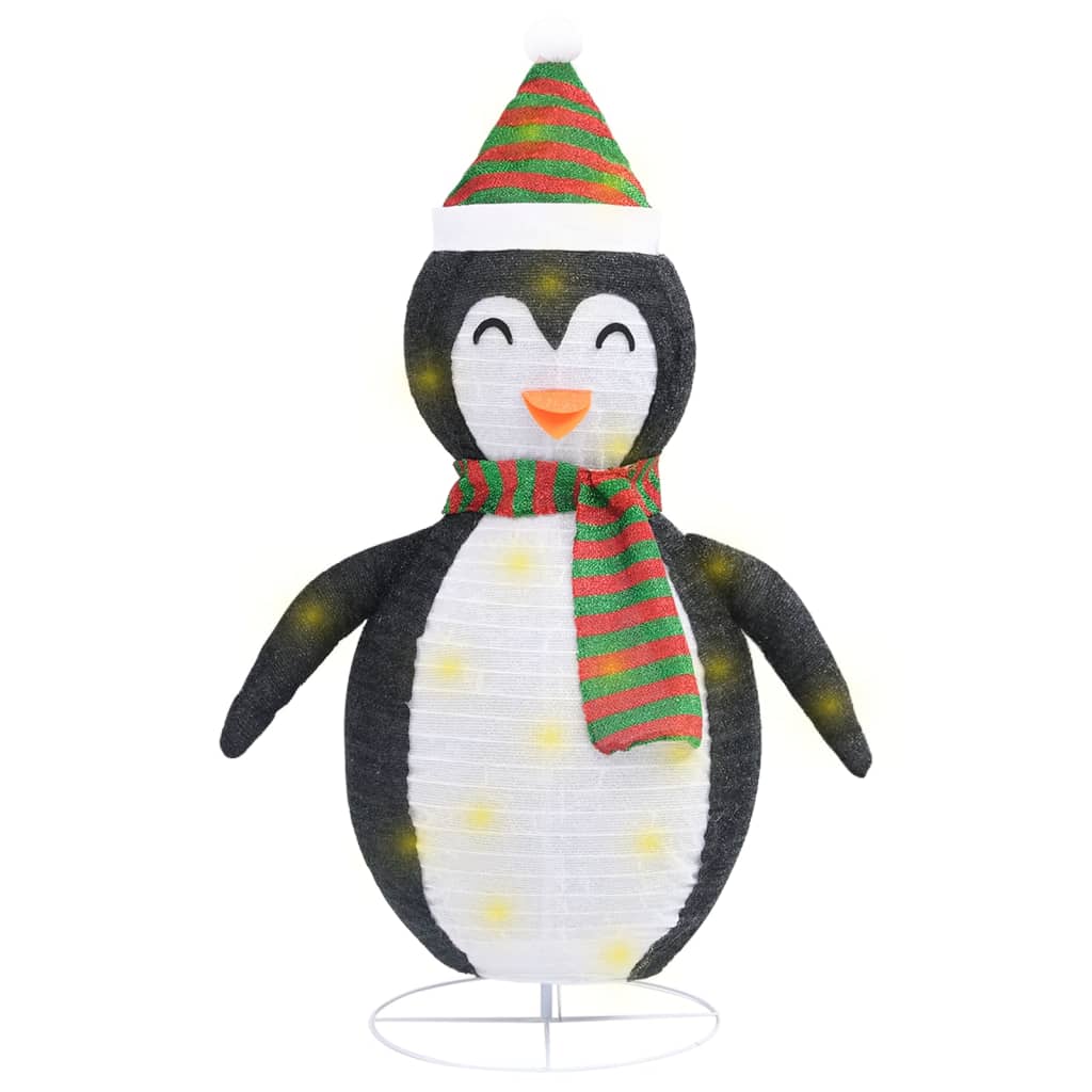 Kerstpinguïn Decoratief Led Luxe Stof