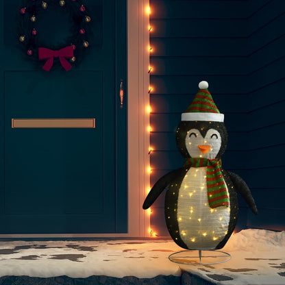 Kerstpinguïn Decoratief Led Luxe Stof