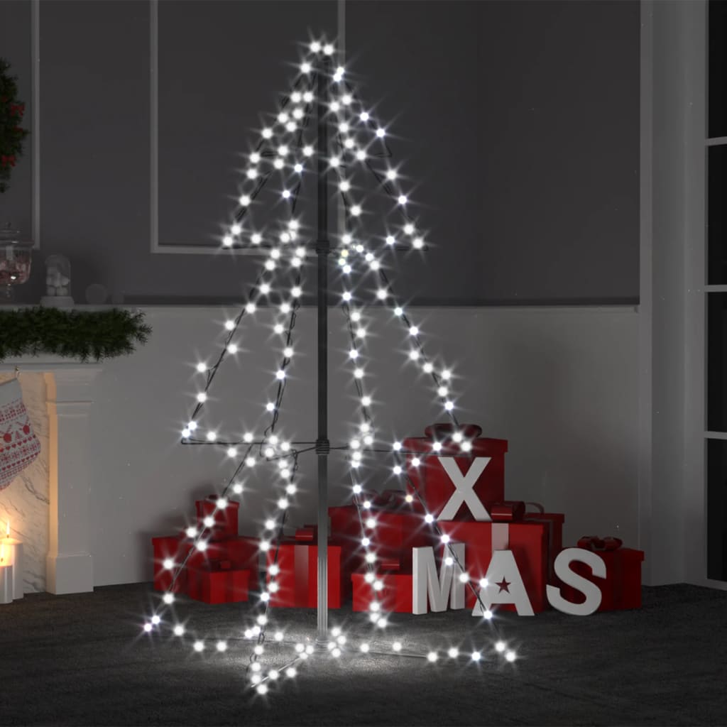 Kegelkerstboom 240 Led's Binnen En Buiten 115X150 Cm