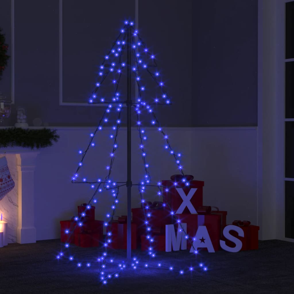 Kegelkerstboom 240 Led's Binnen En Buiten 115X150 Cm