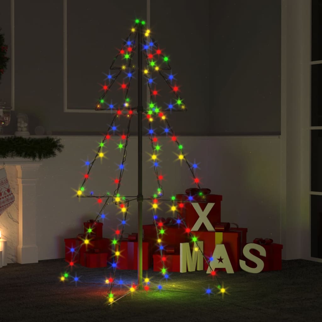 Kegelkerstboom 240 Led's Binnen En Buiten 115X150 Cm