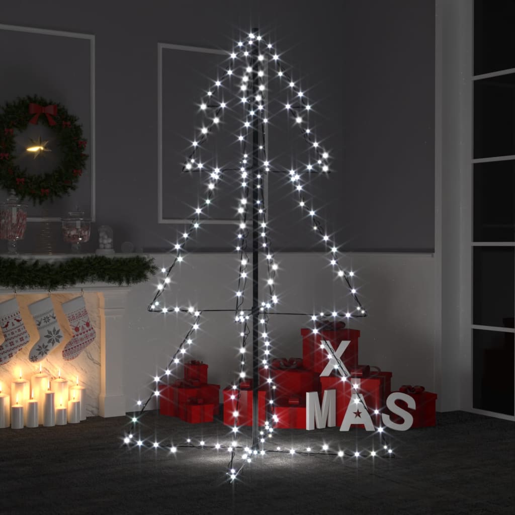 Kegelkerstboom 240 Led's Binnen En Buiten 115X150 Cm