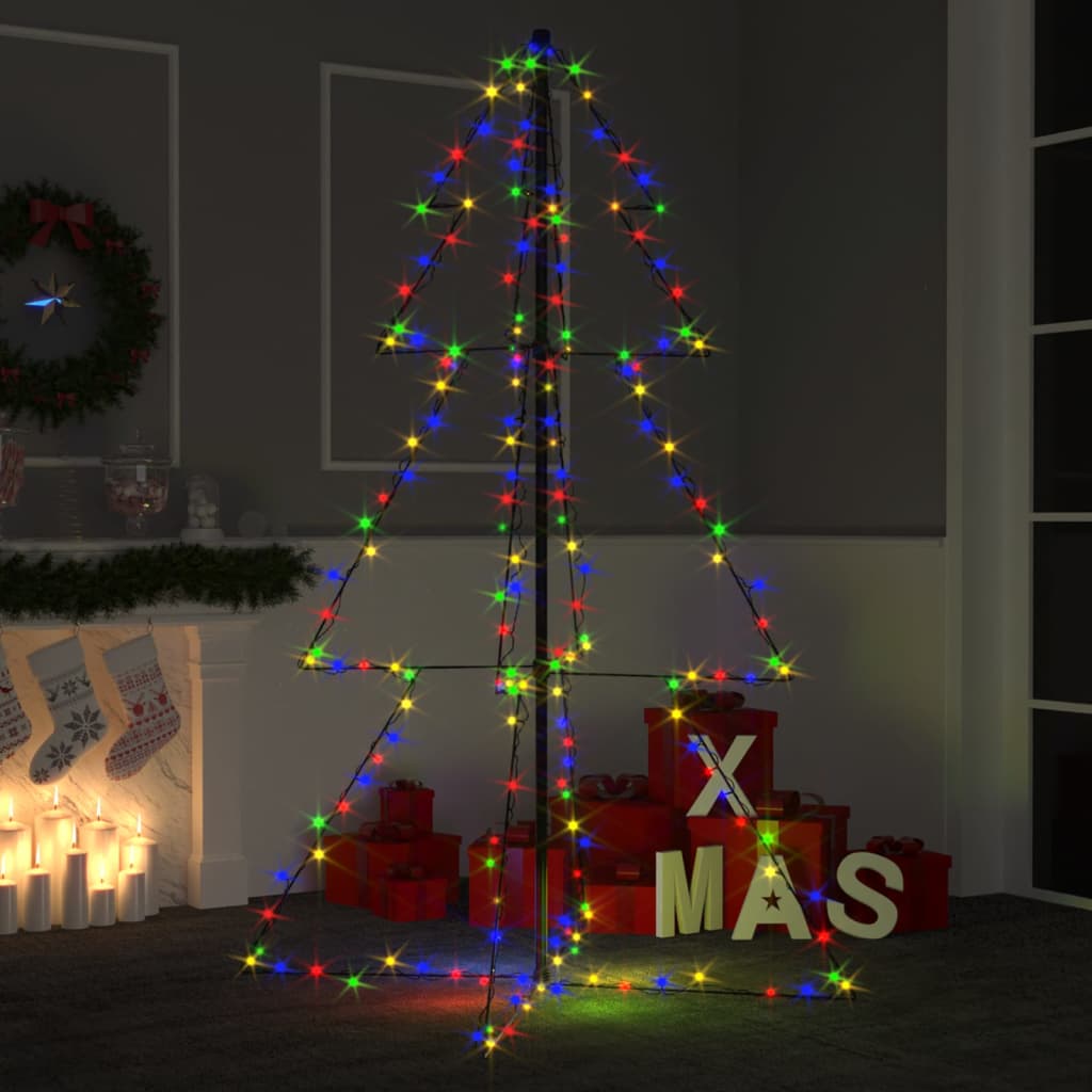 Kegelkerstboom 240 Led's Binnen En Buiten 115X150 Cm