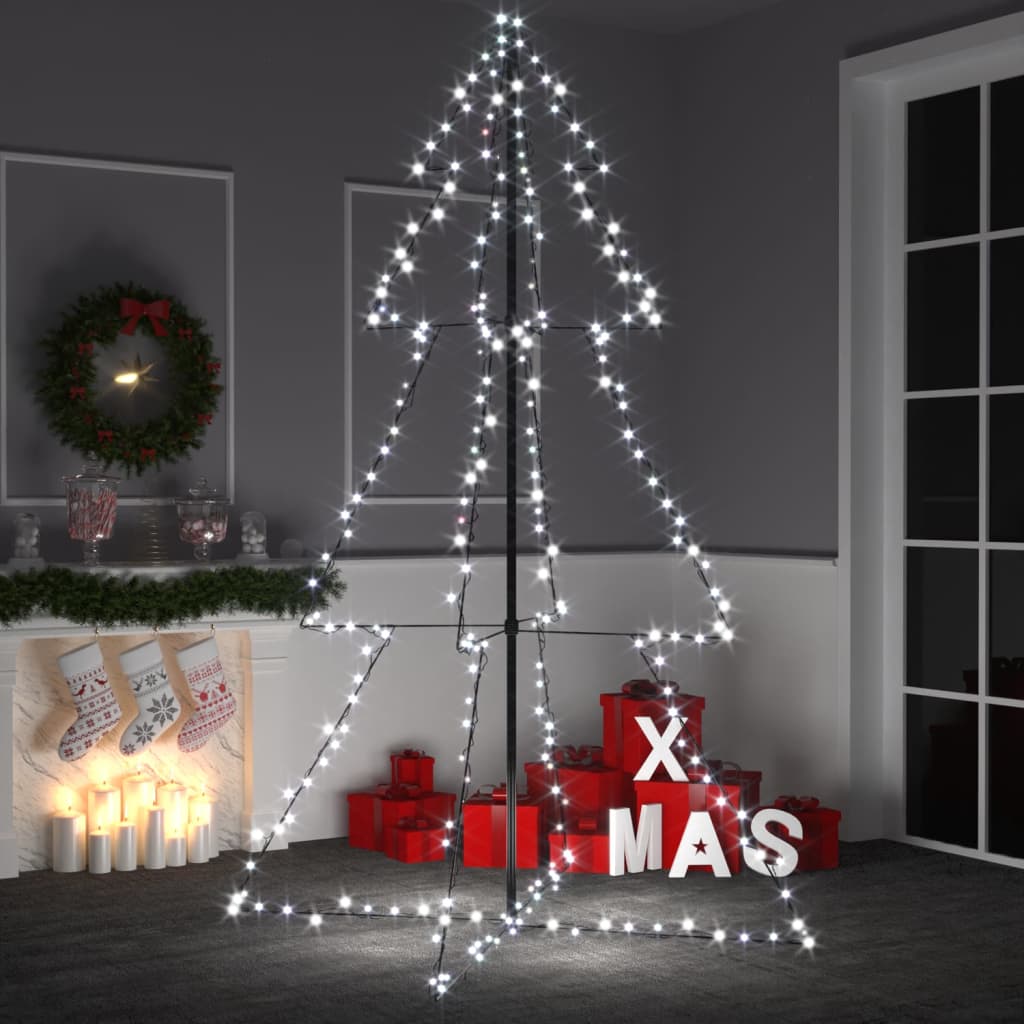 Kegelkerstboom 240 Led's Binnen En Buiten 115X150 Cm