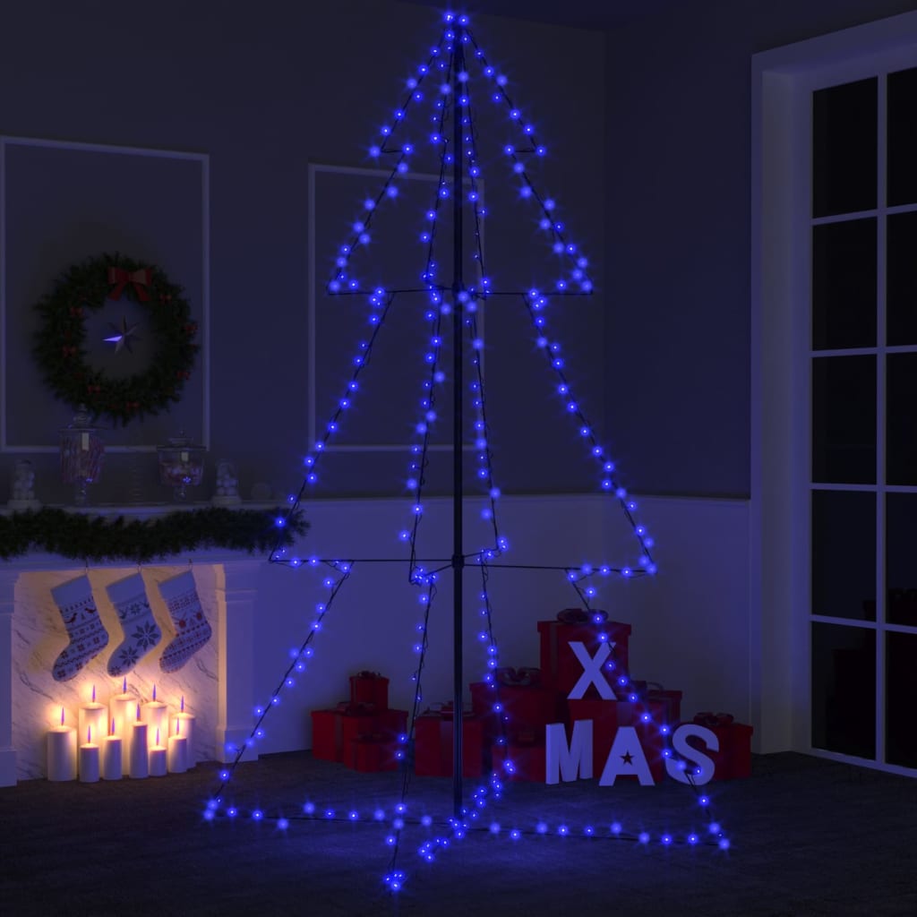 Kegelkerstboom 240 Led's Binnen En Buiten 115X150 Cm