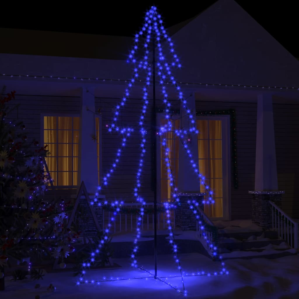 Kegelkerstboom 240 Led's Binnen En Buiten 115X150 Cm