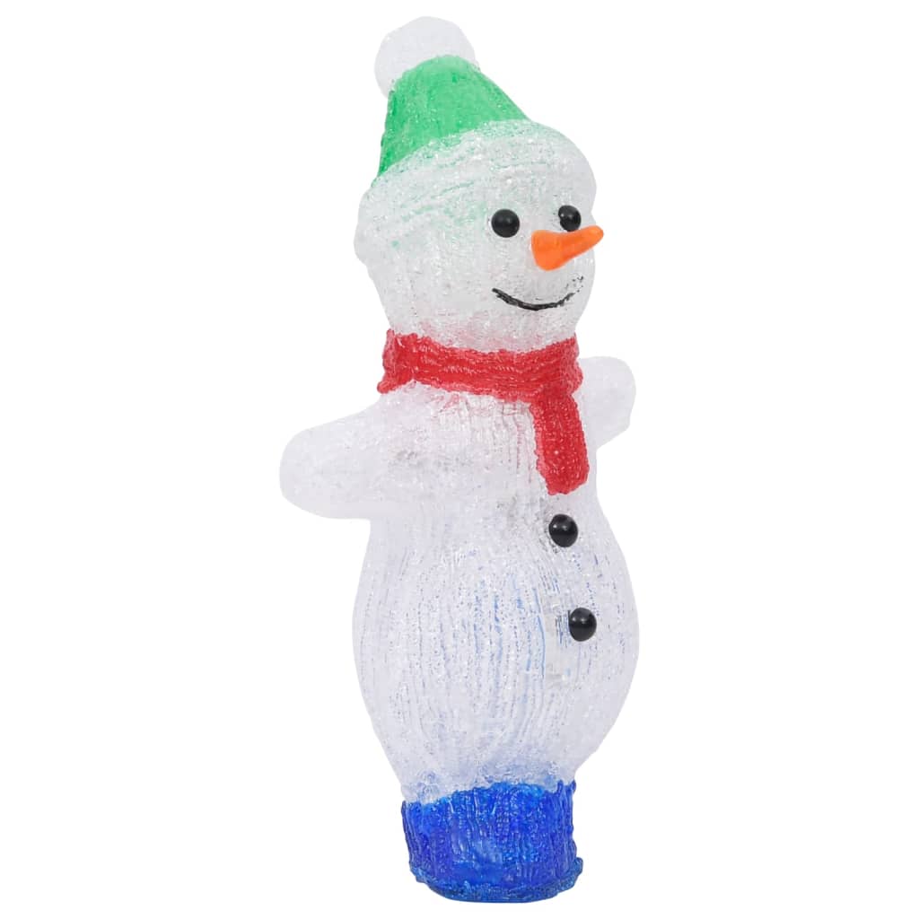 Kerstfiguur Sneeuwman Led Binnen En Buiten 30 Cm Acryl