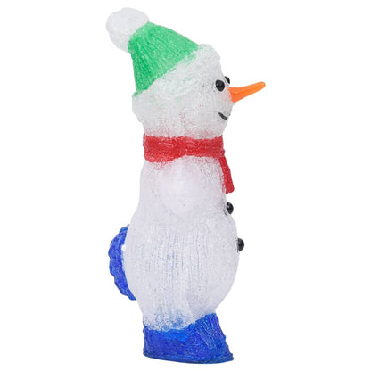 Kerstfiguur Sneeuwman Led Binnen En Buiten 30 Cm Acryl