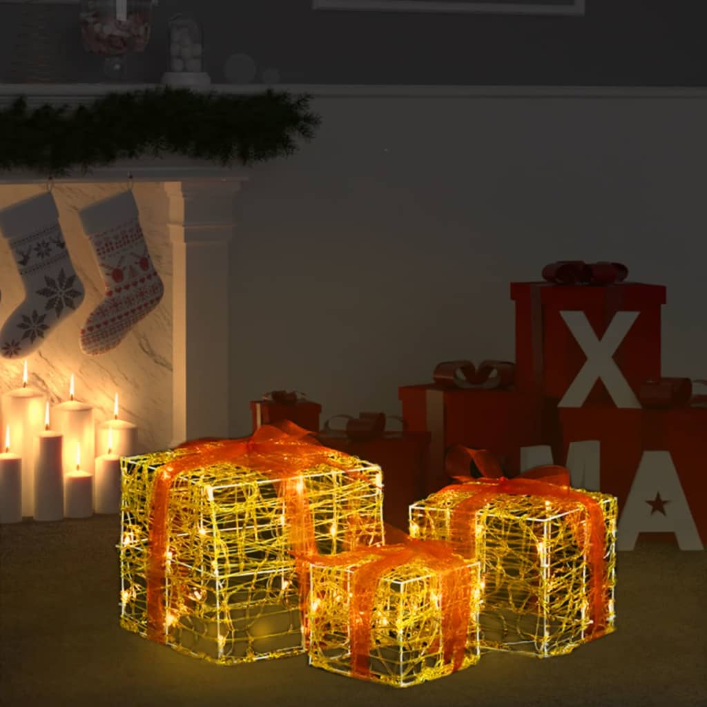 Kerstverlichting Geschenkdozen Decoratief Acryl Kleurrijk