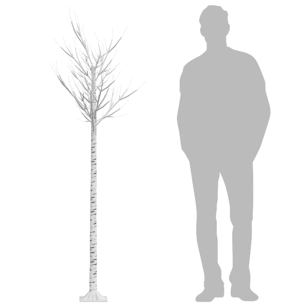 Kerstboom Wilg 200 Meerkleurige Led's Binnen En Buiten 2,2 M Multikleur