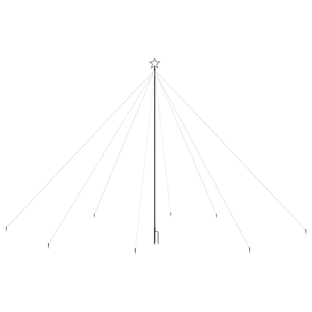 Led-Kerstboom Binnen Buiten 800 Leds 5 M Kleurrijk