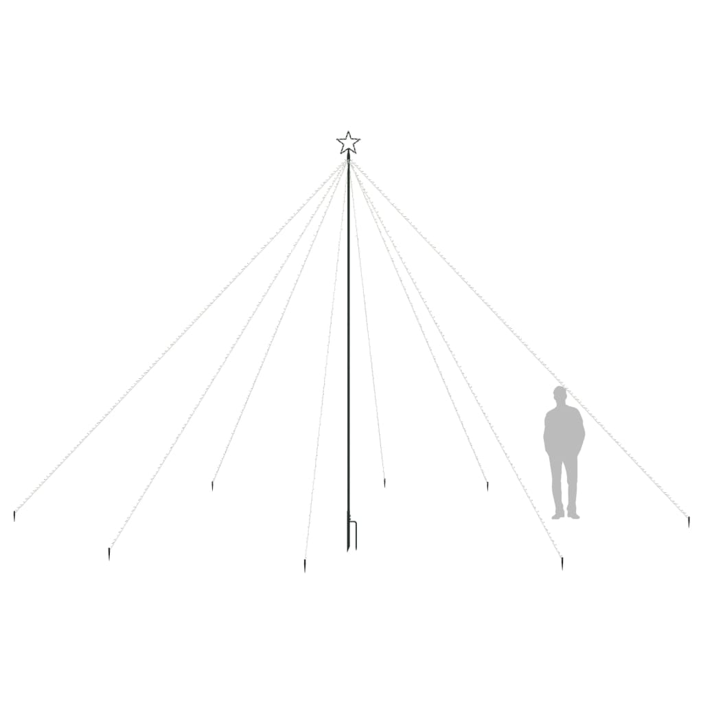 Led-Kerstboom Binnen Buiten 800 Leds 5 M Kleurrijk