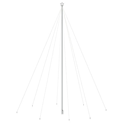 Led-Kerstboom Binnen Buiten 1300 Leds Koud Wit 8 M Koudwit