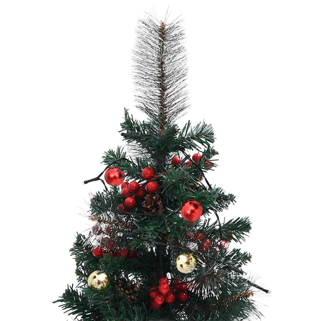 Tuinkerstbomen 2 St Met Verlichting Pvc