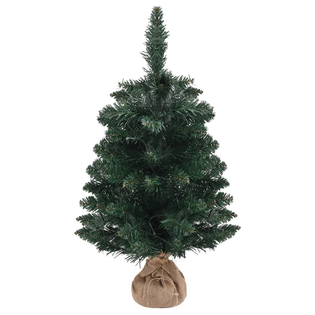 Kunstkerstboom Met Verlichting En Standaard 60 Cm Pvc Groen