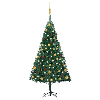 Kunstkerstboom Met Verlichting En Kerstballen 240 Cm