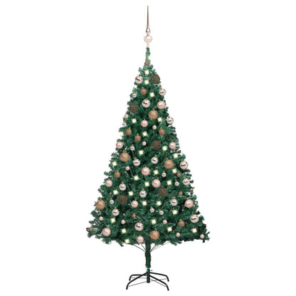 Kunstkerstboom Met Verlichting En Kerstballen 240 Cm