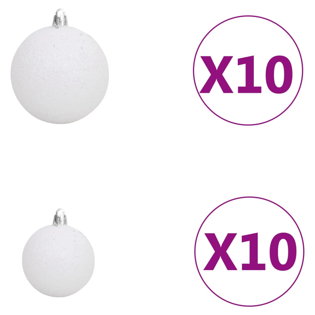 Kunstkerstboom Met Verlichting En Kerstballen 240 Cm