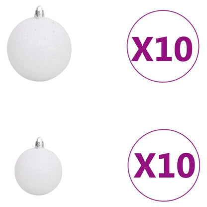 Kunstkerstboom Met Verlichting En Kerstballen 240 Cm