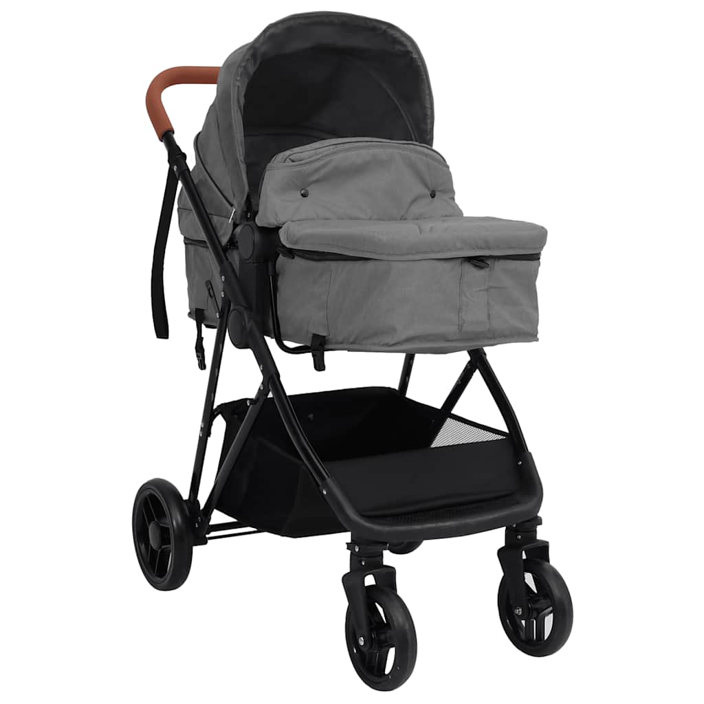 Kinderwagen Staal En Zwart