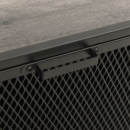 Opbergkast 72X36X82 Cm Metaal En Mdf