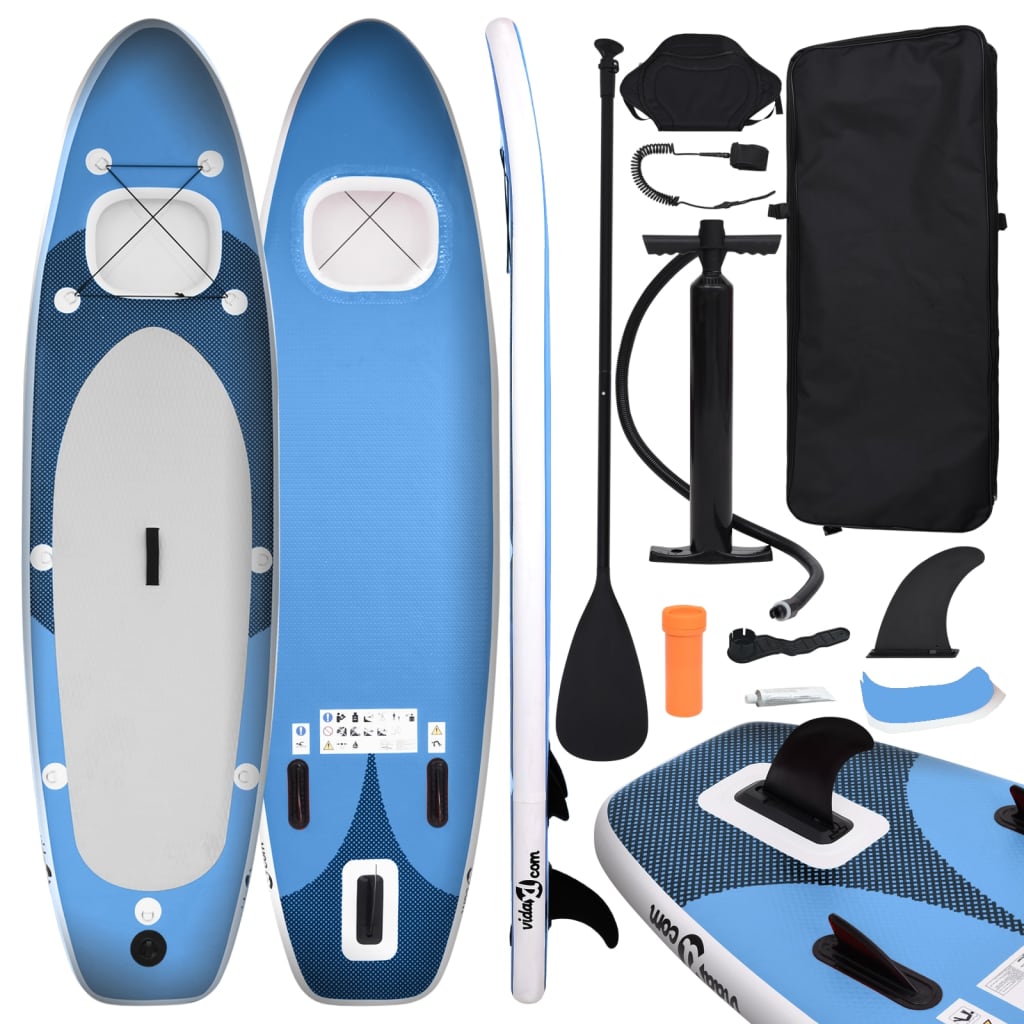 Stand Up Paddleboardset Opblaasbaar 360X81X10 Cm Zwart