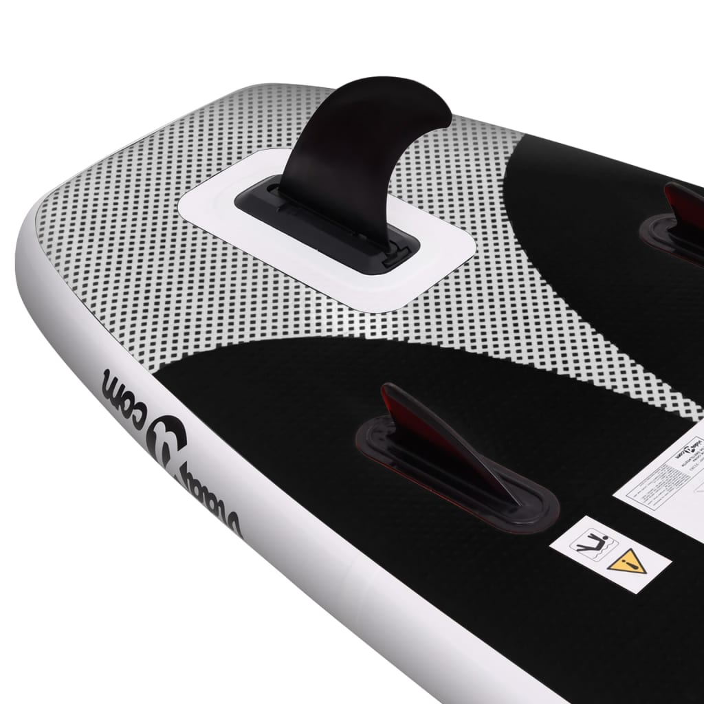 Stand Up Paddleboardset Opblaasbaar 360X81X10 Cm Zwart