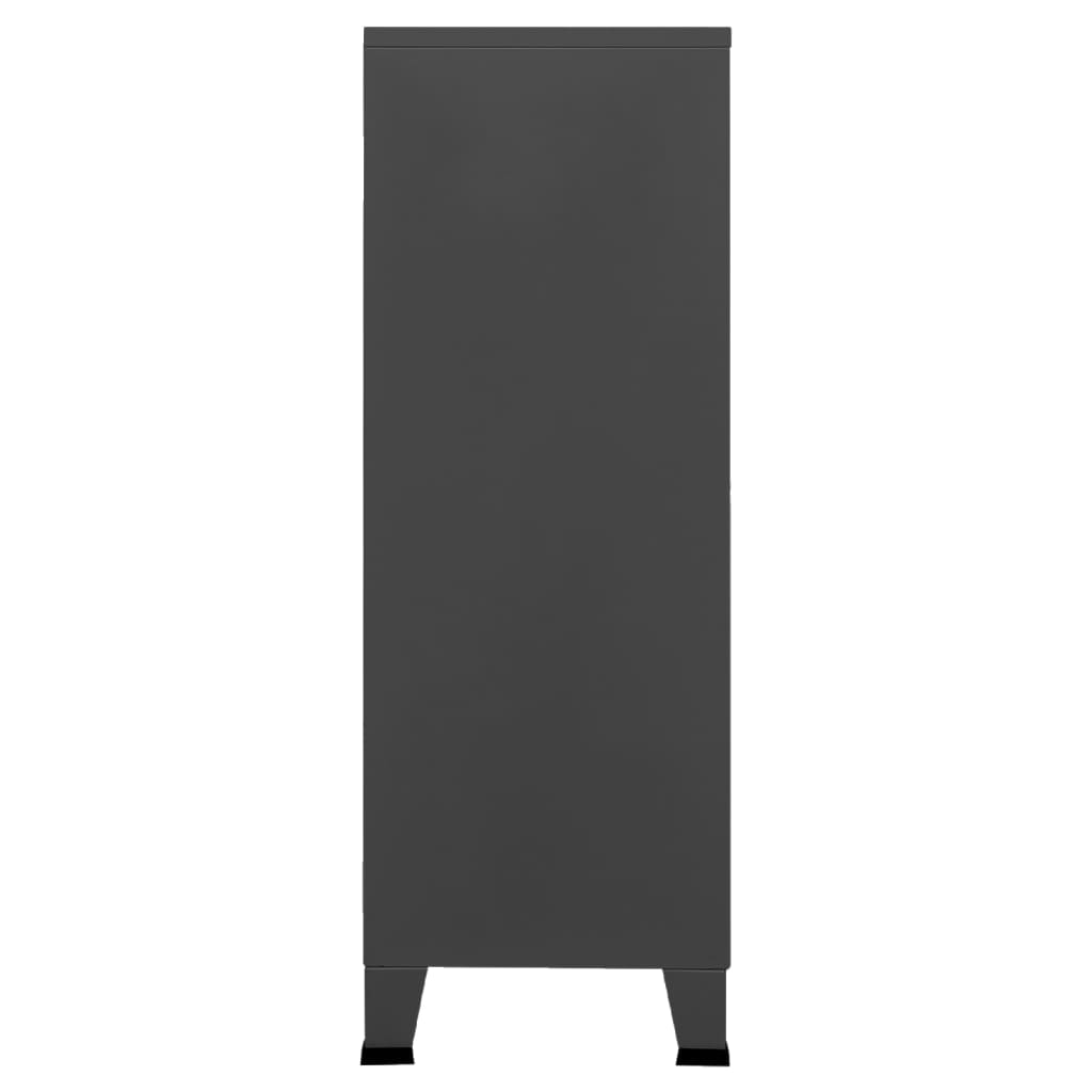 Opbergkast Industrieel 70X40X115 Cm Metaal Kleurig