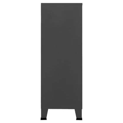 Opbergkast Industrieel 70X40X115 Cm Metaal Kleurig