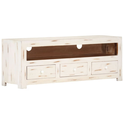 Tv-Meubel 110X30X40 Cm Massief Acaciahout