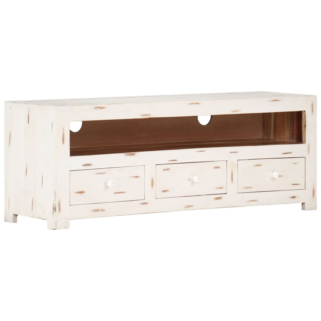 Tv-Meubel 110X30X40 Cm Massief Acaciahout