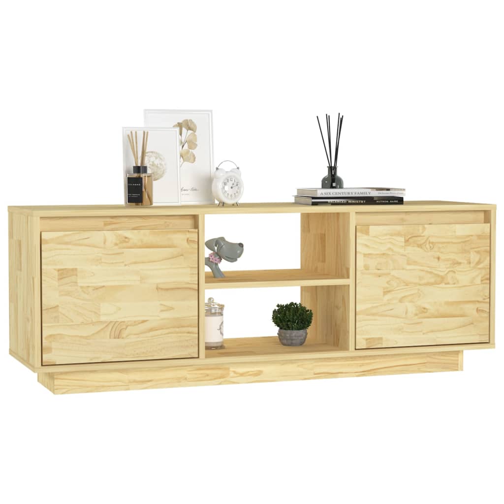 Tv-Meubel 110X30X40 Cm Massief Acaciahout