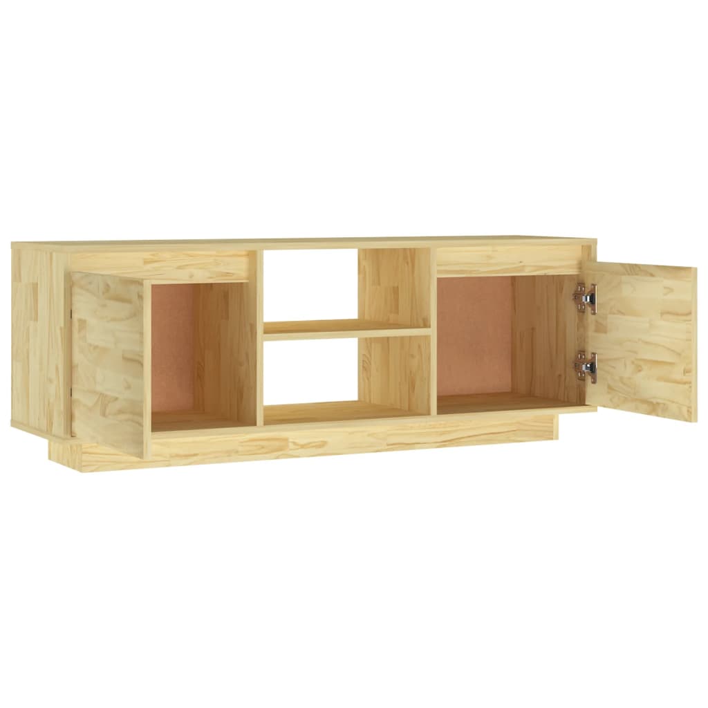 Tv-Meubel 110X30X40 Cm Massief Acaciahout