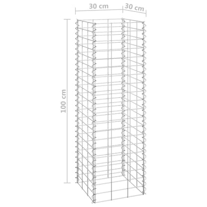 Schanskorf Plantenbakken 4 St 30X30X50/100/150/200 Cm Ijzer