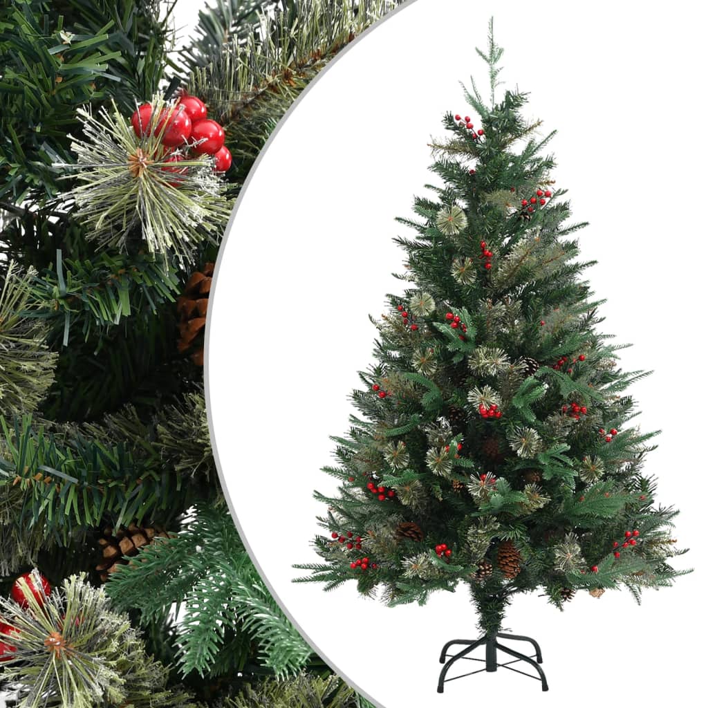 Kerstboom Met Dennenappels 225 Cm Pvc En Pe Groen