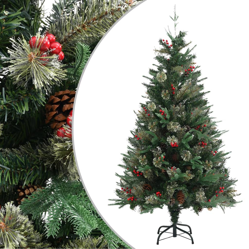 Kerstboom Met Dennenappels 225 Cm Pvc En Pe Groen