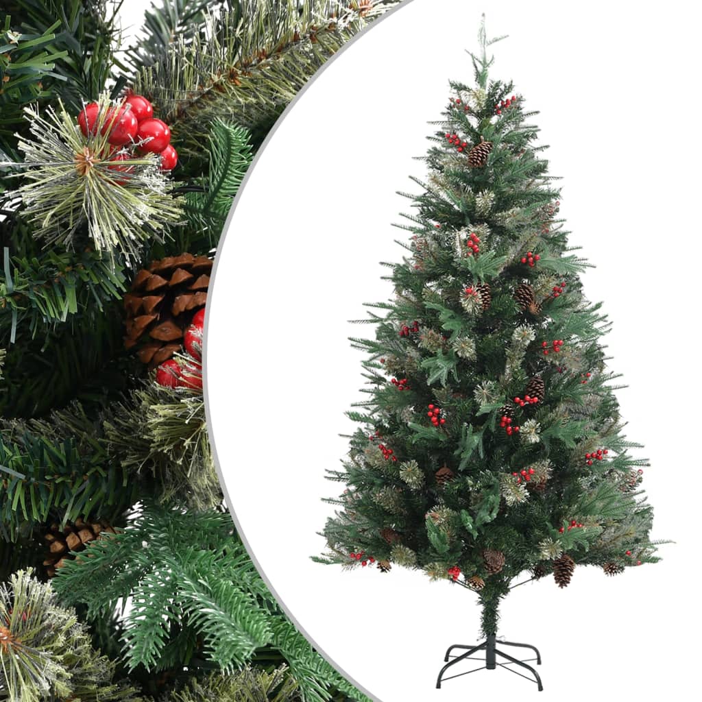 Kerstboom Met Dennenappels 225 Cm Pvc En Pe Groen