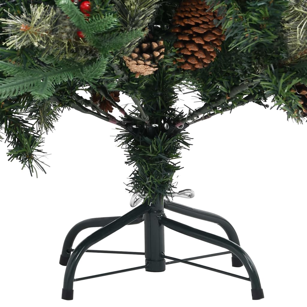 Kerstboom Met Dennenappels 225 Cm Pvc En Pe Groen