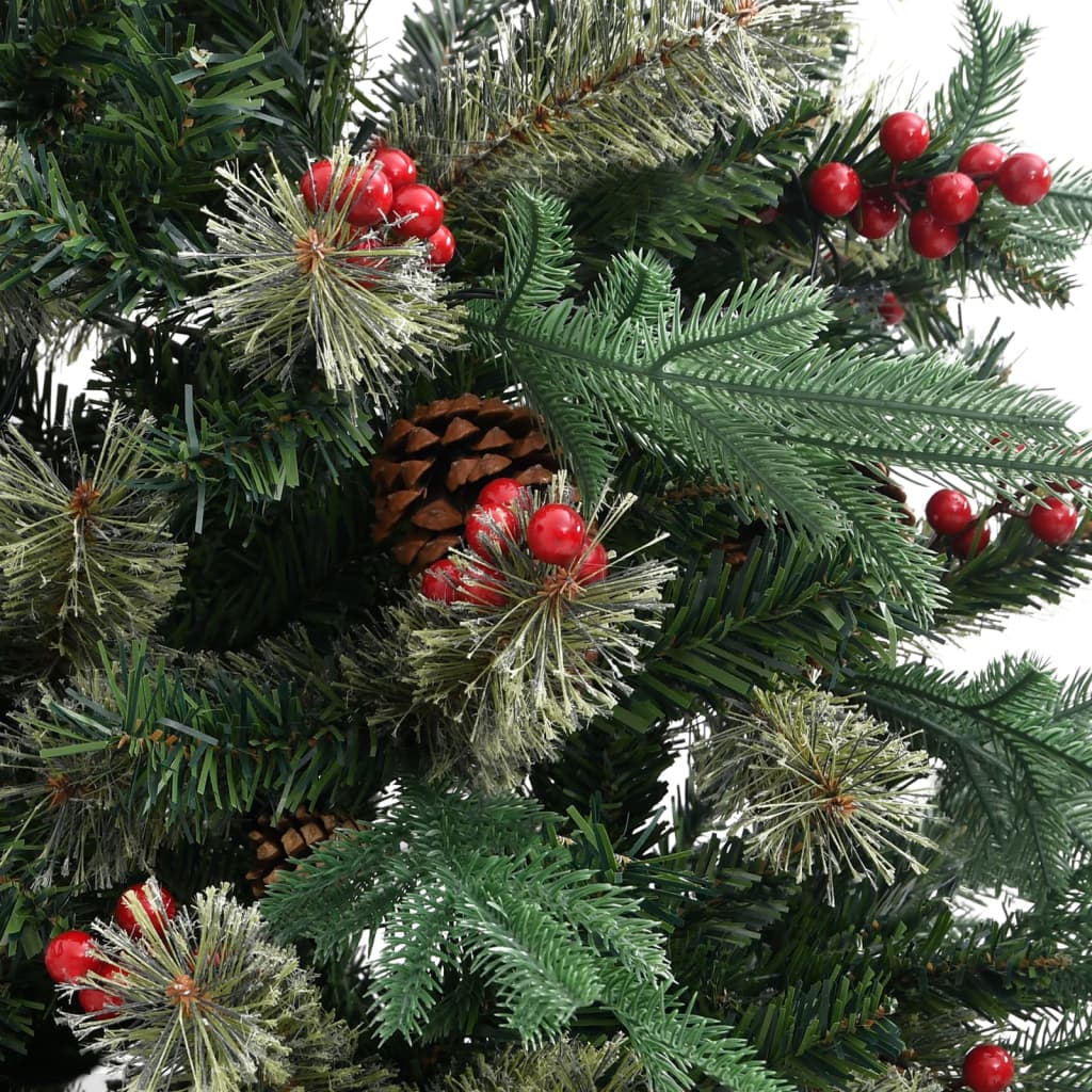 Kerstboom Met Dennenappels 225 Cm Pvc En Pe Groen