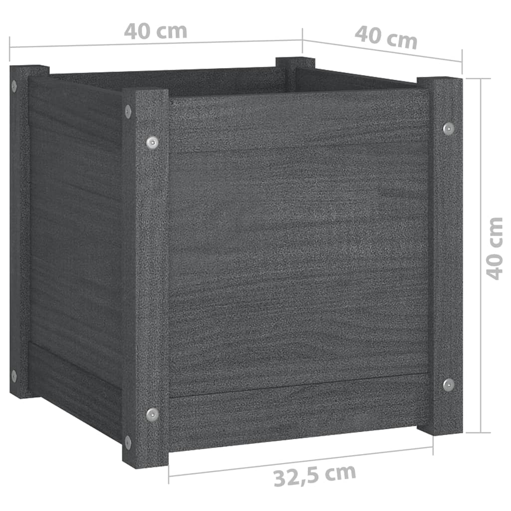 Plantenbakken 40X40X40 Cm Massief Grenenhout