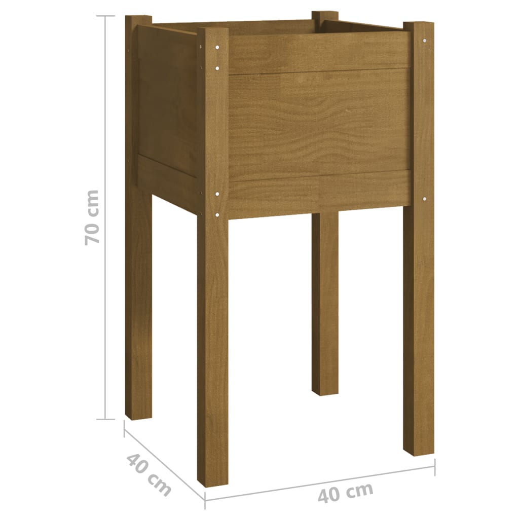 Plantenbakken 40X40X70 Cm Massief Grenenhout