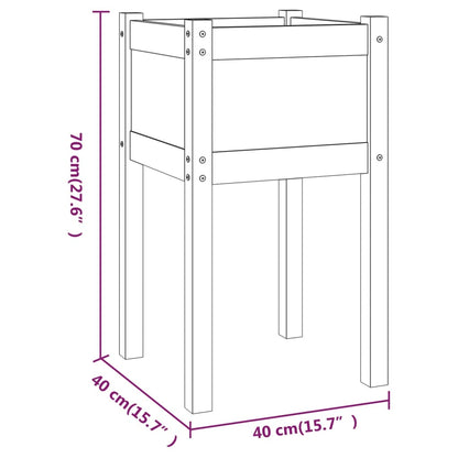 Plantenbak 50X50X70 Cm Massief Grenenhout