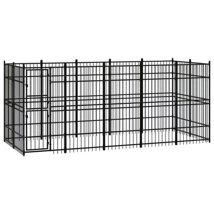 Hondenkennel Met Dak 18,43 M² Staal