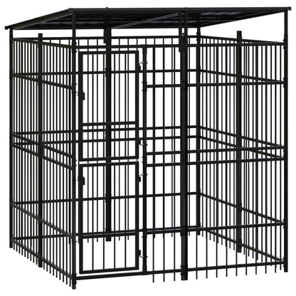 Hondenkennel Met Dak 18,43 M² Staal