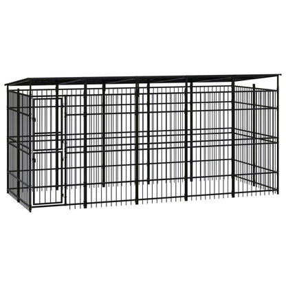 Hondenkennel Met Dak 18,43 M² Staal